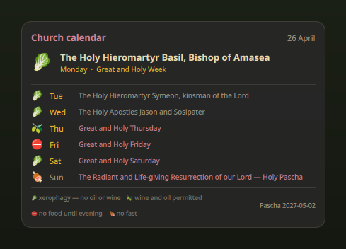Great and Holy Week