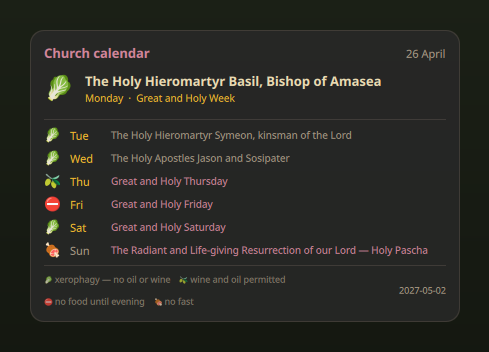 Great and Holy Week